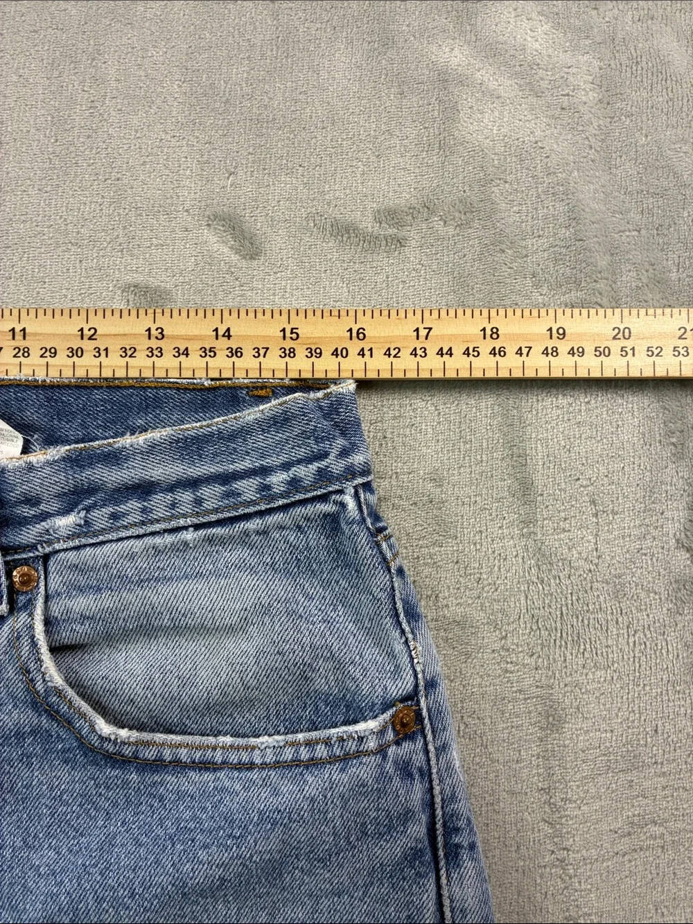 Levi’s 505 Big E Vintage 2000 Jeans 33x32 Distressed Light Wash Made Mexico